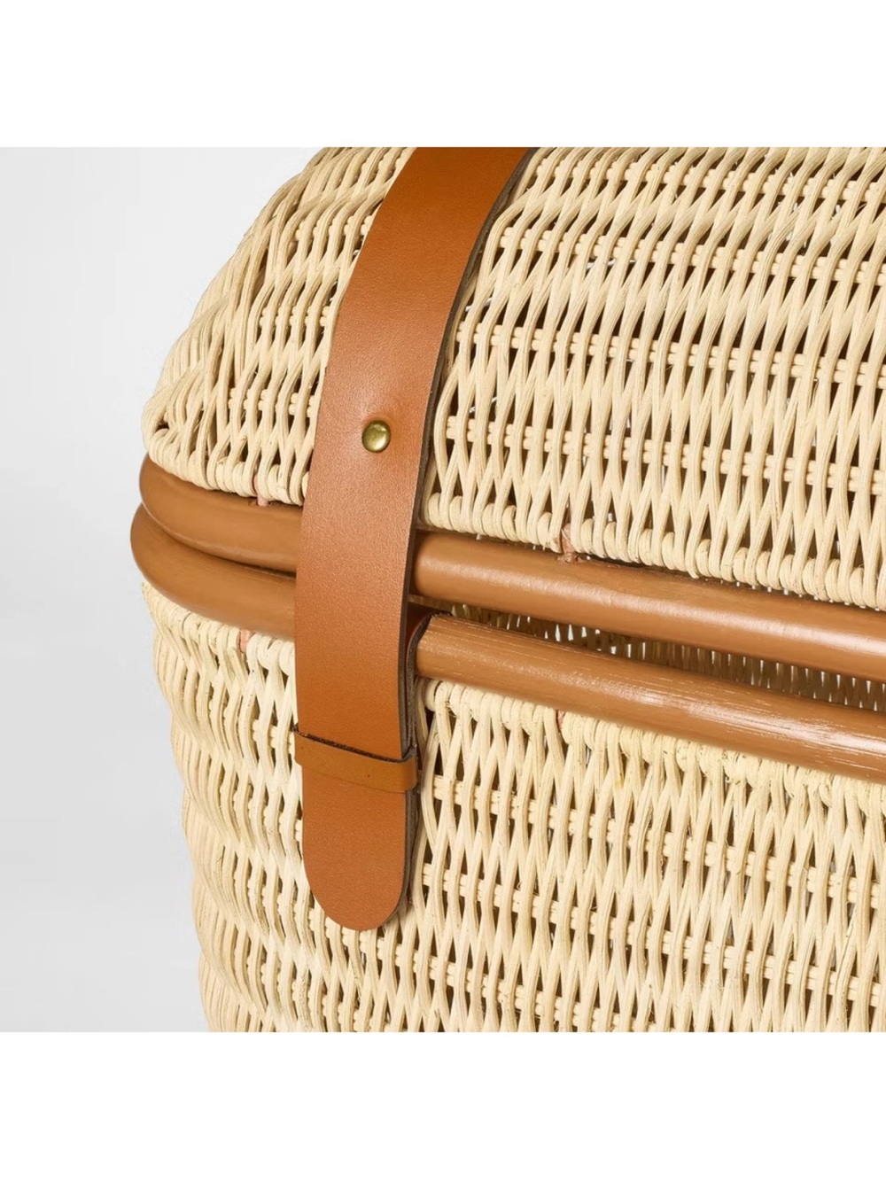 21" Woven Rattan Storage Trunk Brown - Threshold™ designed with Studio McGee - Picture 4 of 8